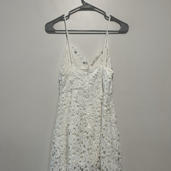 ASTR the Label Lace A-Line‎ White Midi Dress Size Small - Picture 6 of 10